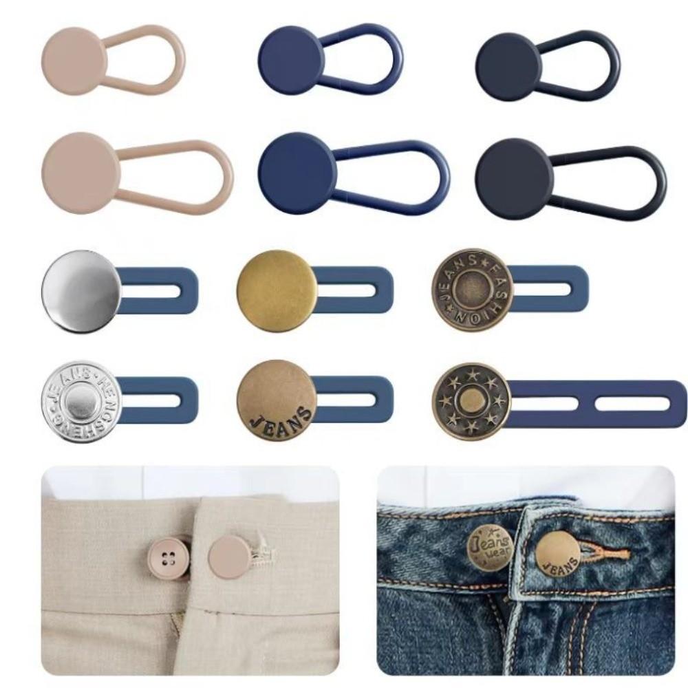 12/16/24/26 pcs Strong Elasticity Waist Extender Buttons Button Style No Sew Extensions  for Jeans