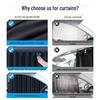 Car Sunshade Privacy Blackout Curtains for Small Vehicles with Mosquito Net