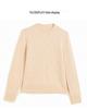Autumn/Winter Cashmere Half-High Neck Long Sleeve Cable Knit Sweater