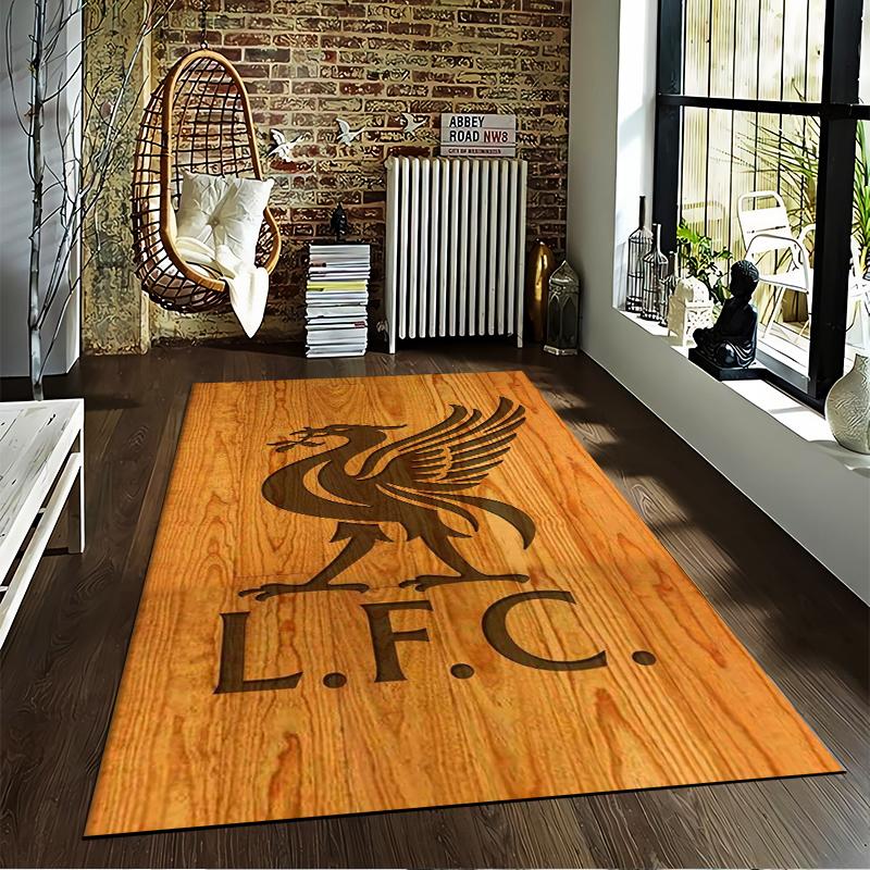 L.F.C. Wooden Texture Design Designed floor mat, suitable as a non-slip mat for the living room or bedroom sofa