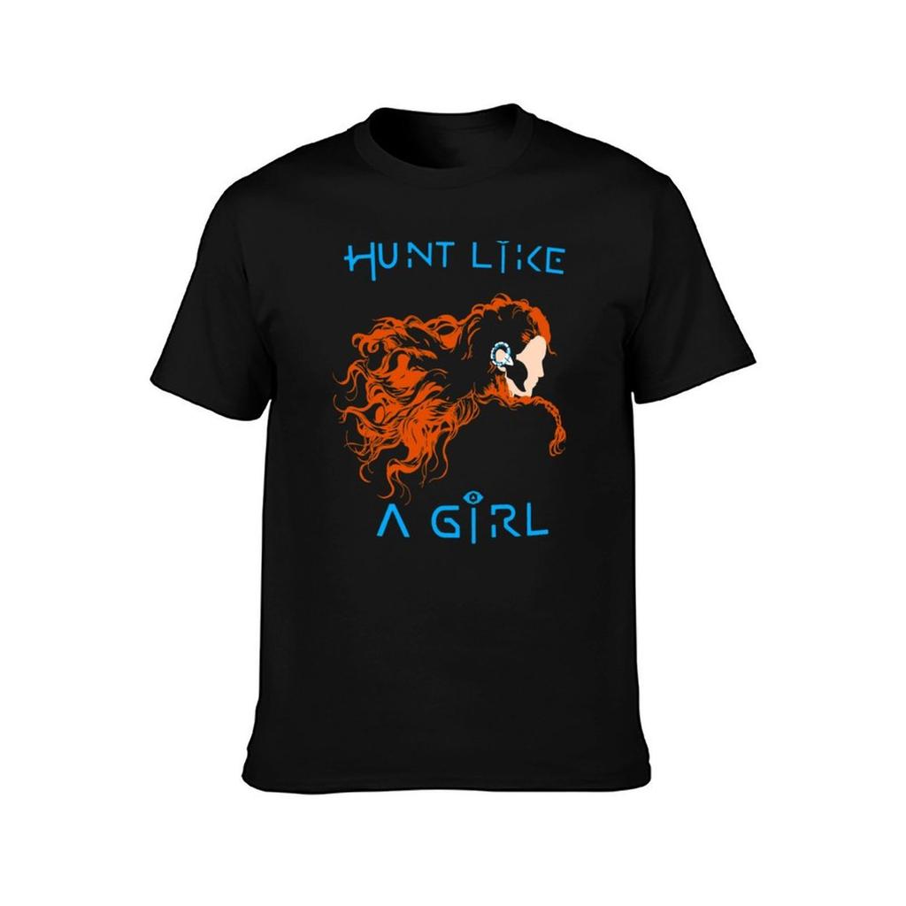 Aloy - Hunt like a girl T-Shirt cotton t shirt man man t shirts cotton T-Shirt