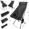 Camping Backpacking Chair, Lightweight Portable Folding Chair with Carry Bag, High-Back Outdoor Chair for Travel, Camping, Hiking, Fishing, Picnic
