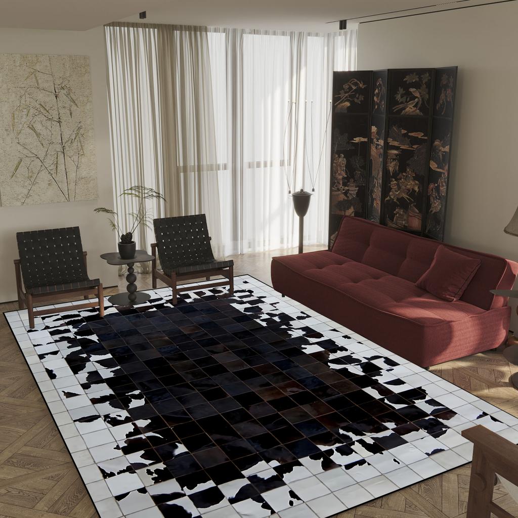 Fashion Leopard Print Decorative Rug for Living Room Luxury Soft Flannel Bedroom Carpet Nordic Animal Print Sofa Side Floor Mats