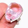 Natural Pink Kunzite Gemstone 925 Sterling Silver Jewelry Ring Size 9 AR-16458