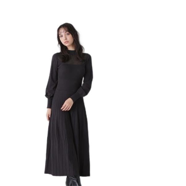 

Красивое повседневное платье-бюстье с переключением вязаного полотна, угольное [натуральная база], платье, платье, женское,