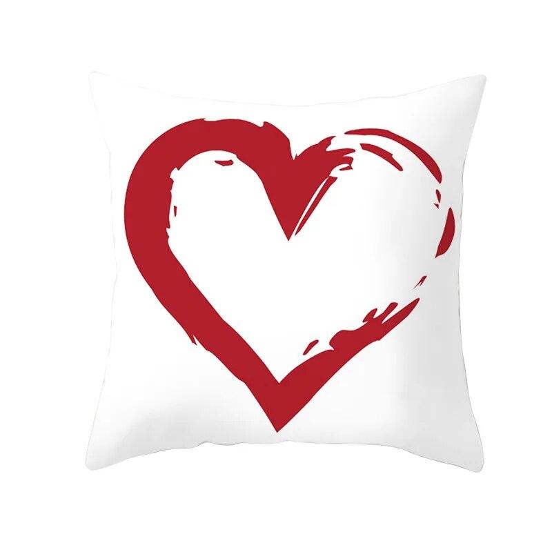 Happy Valentines Day LOVE Heart Față de pernă pentru cuplu Husă de pernă pentru canapea Husă de pernă pentru pat Husă de pernă Decor acasă Husă de pernă pentru mașină