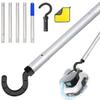 Ensemble Complet d'Outils pour Robot de Piscine Avec Perches Extensibles et Crochet en ABS Haute Résistance Accessoires pour Nettoyeur de Piscine Robotique