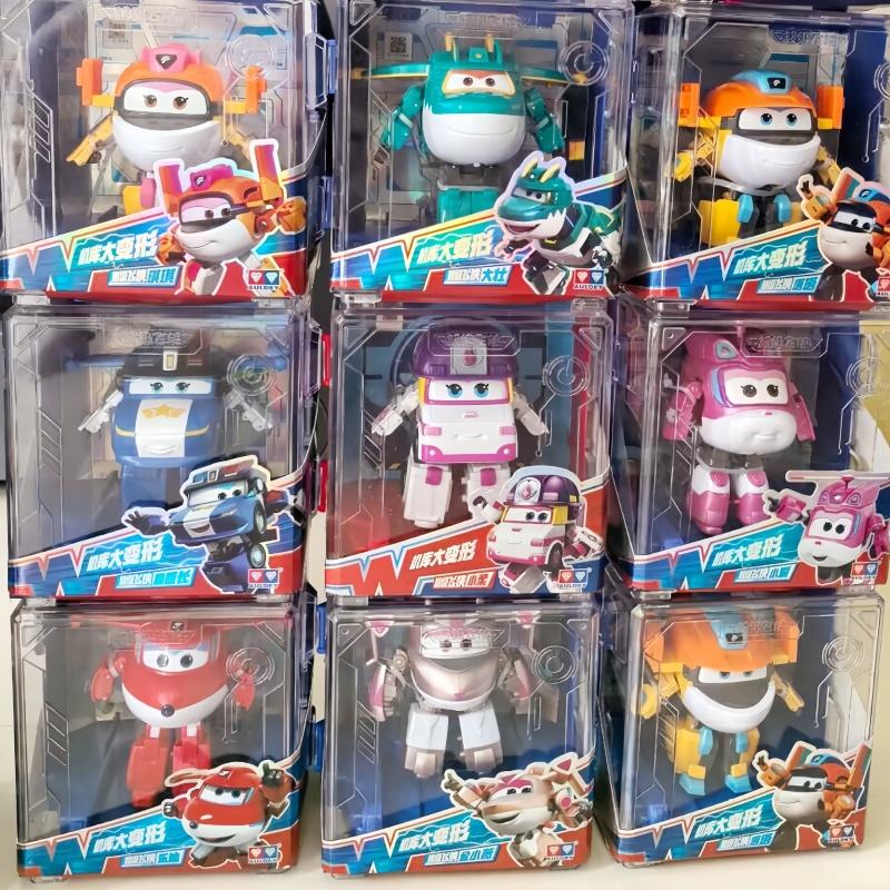 Hot New 36 Types Super Wings 2" Scale Mini Transforming Anime Deformation Plane Robot Action Figures Transformation Kids Toys