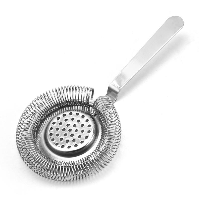 

European Hawthorne Cocktail Strainer - 304 Stainless Steel Mesh Filter