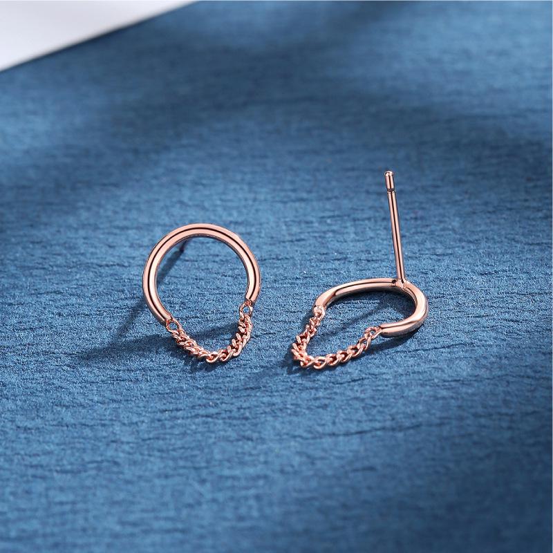 

Bao Yilong S925 Silver Water Drop Chain Earrings - Elegant, Versatile Fashion Gift for Women 925 Sterling Silver рожевий колір золота