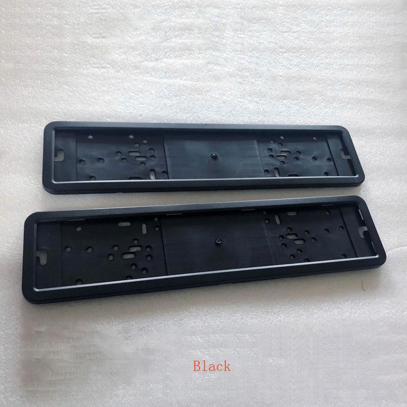 2 Pcs Fit EU License Plate Frame License Plate Holder Number Plate Frame Stainless Carbon Fiber And Plastic Car Accessories