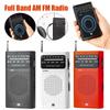 Mini Pocket Radio 3.5mm AUX Analog Radio HIFI Compact Radios Player Telescopic Antenna Best Reception for Running Camping Travel