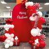 Christmas Balloons Garland Red White Balloon Arch Kit Xmas Candy Cane Foil Globos Christmas Home Birthday Party New Year Decor