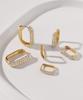 Mcel 14K Brielle Pavé Ring Earrings