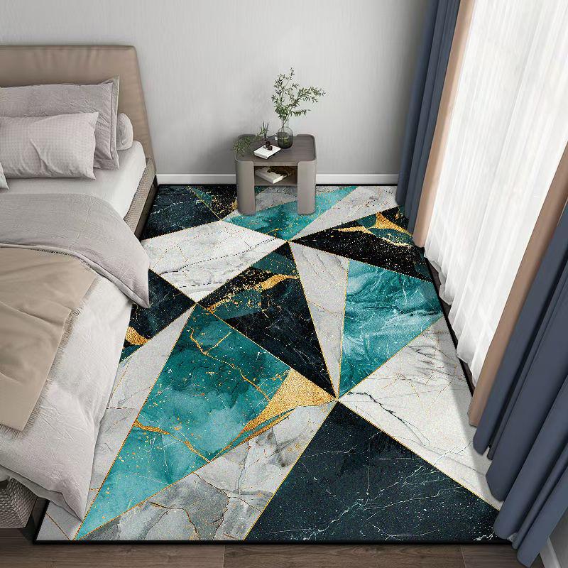 Modern Geometric Carpet Home Decoration Plush Rugs Living Room Big Size Light Luxury for Bedroom Sofa Tables Mat Gaming Room