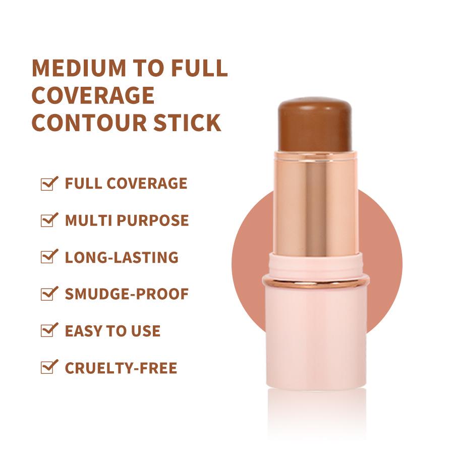

11-Color Waterproof & Sweatproof Contour Stick for Natural Three-Dimensional Makeup