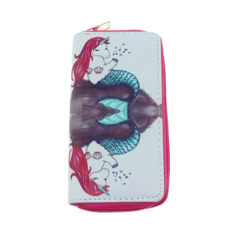 

Кошелек-клатч с длинной молнией «Русалка», визитница, кошелек.