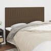 VidaXL Headboards 4 Pcs Dark Brown 80x5x78-88 Cm Fabric 3116579