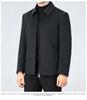Brand Men's 2025 Autumn/Winter Wool Coat - Lapel, Detachable Down Lining, Double-Faced Wool Overcoat.