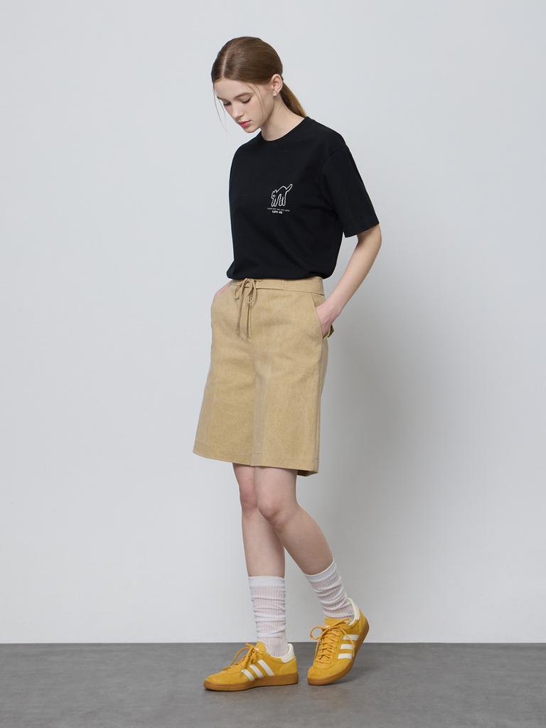 LUVM Unisex Basic Mitchi T-Shirt_Black
