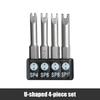 4-13pcs Special-Shaped Screwdriver Set 50mm U-Shaped Y-Type Triangle Inner Cross Three Points Screwdriver Bit Tool Accessories
