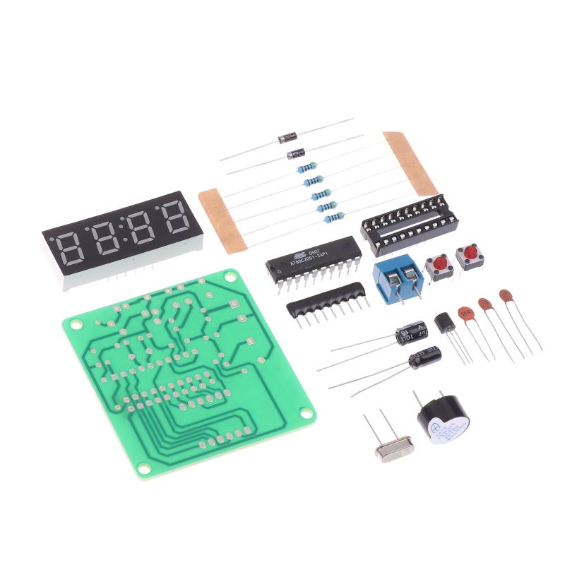 4-Digit Electronic Clock Microcontroller Digital Clock 4-Digit Clock Diy Kit Parts