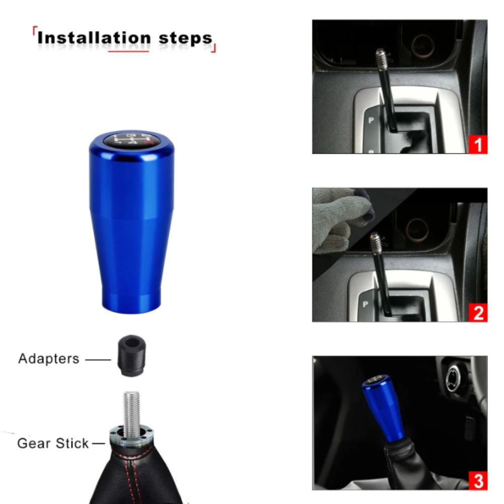 Aluminum Zinc Zinc Alloy Manual Gear Shifter Classic Style Automatic Gear Shift Knob  Racing Car