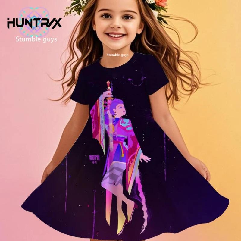 

Girls Pink Dress Girls Pink Butterfly Short Sleeve Dress Wear New Style Casual Animal Outfit Spring And Summer Short Sleeve Dress 110