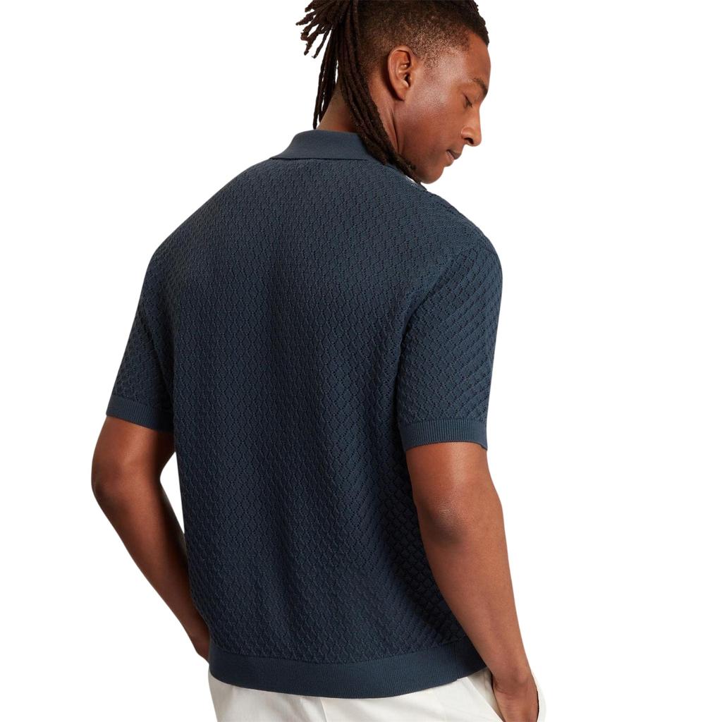 Ted Baker Mens Crochet Short-Sleeved Shirt
