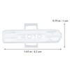 100Pcs Cable Tags Holder Case Transparent Smooth Surface Portable Cord Labels Box Strong Endurance for Household Appliance