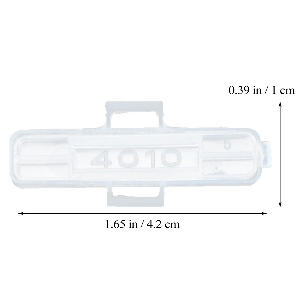 100Pcs Cable Tags Holder Case Transparent Smooth Surface Portable Cord Labels Box Strong Endurance for Household Appliance