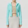 Under Armour Solid Color Hooded Stretch Long Sleeve Jacket Women jackets New-Green 6011036-361