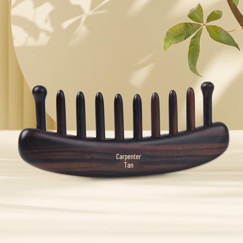 Tan Mujiang Sandalwood Meridian Massage Comb