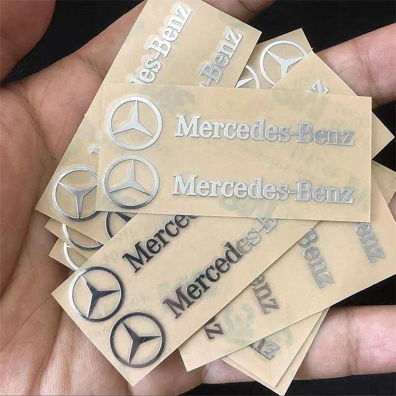 3D Metal Emblem Sticker Car Interior Decoration Styling Decals For Mercedes Benz AMG W203 W205 C300 W206 W108 W124 W126 W140