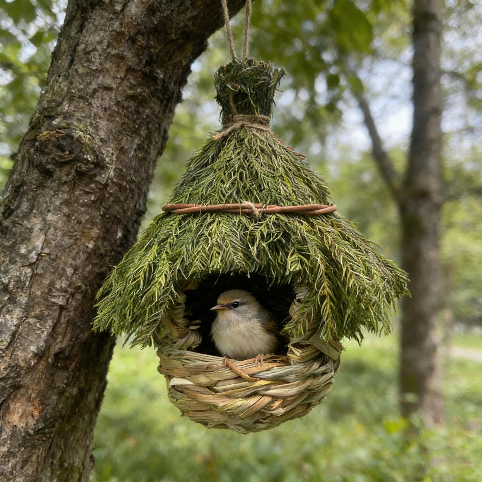 Natural Bird Handwoven Hanging Nest For