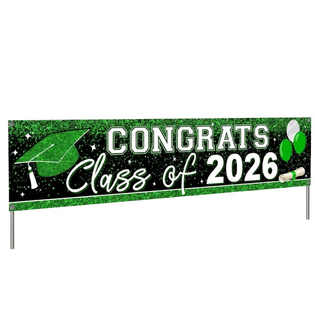 Graduation 2026 Graduation Event Party Decoration Hanging Banner Polyester Flag