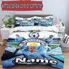3pcs Duvet Cover Set (1*Duvet Cover + 2*Pillowcase, Without Core), Custom Name Manchester City FC Pattern Bedding Set, Home Bedroom Decor Gift