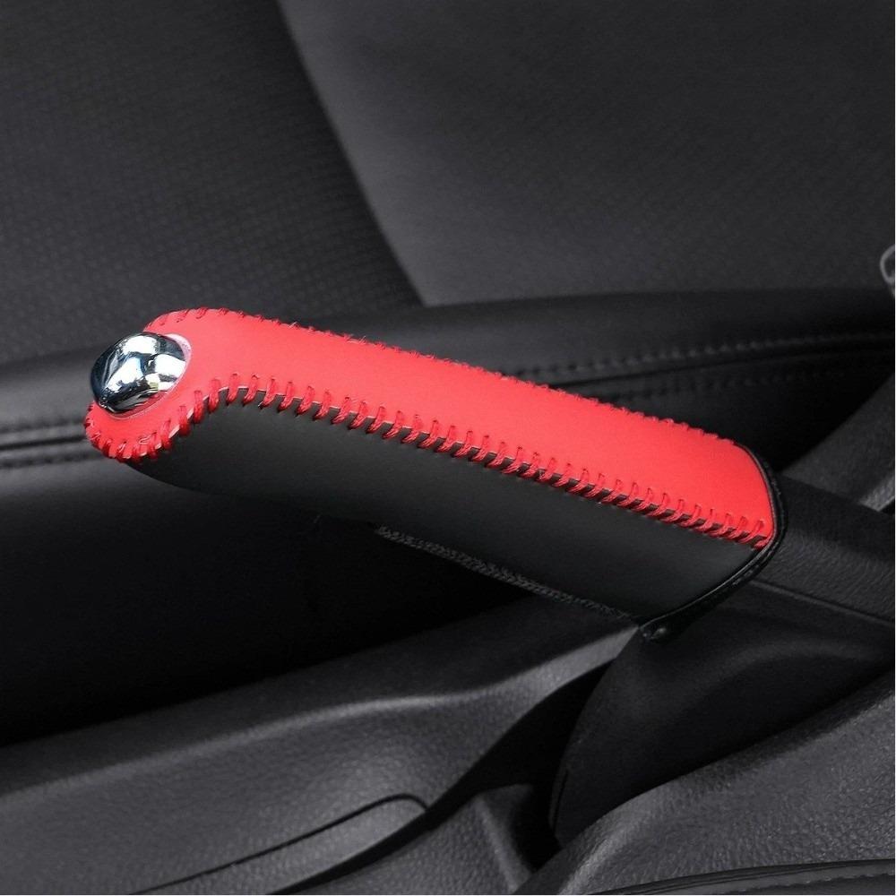 Кожаный чехол на ручник автомобиля Противоскользящая защита ручника Рукоятки ручника Чехол износостойкий чехол на ручник Автомобиль