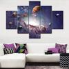 5Pcs Universe Galaxy Planets Splendid Planetary Nebula Space Printed 5 Pieces Pictures Paintings Wall Poster Home Decor