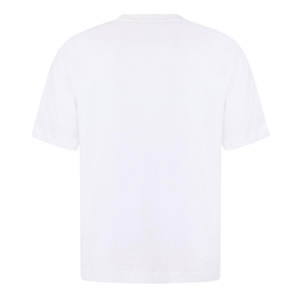 Off White Unisex Adult Striped Cotton Regular T-Shirt