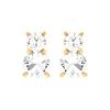 Stilla Solitaire Doppel Kristall Ohrringe Damenohrringe 5128809
