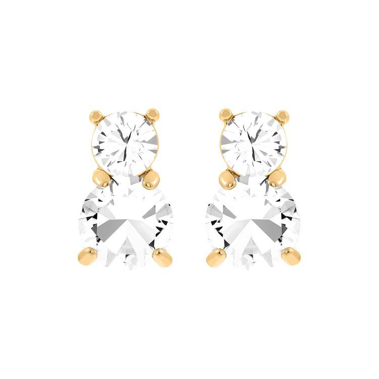 Swarovski Stilla Solitaire Double Crystal Earrings Women earrings 5128809 Without Gift Box