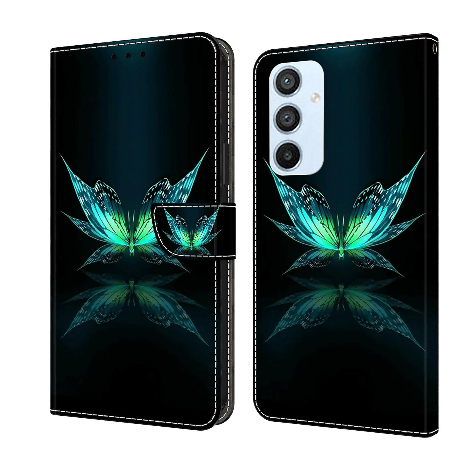 

Чехол-кошелек с держателем для карт, чехол из искусственной кожи с цветочным принтом, подставка, ремешок на запястье, противоударный чехол для OPPO A52/A72/A92/A38/A18/A58/A98/A58/A78/Realme 9 Nokia 5.3