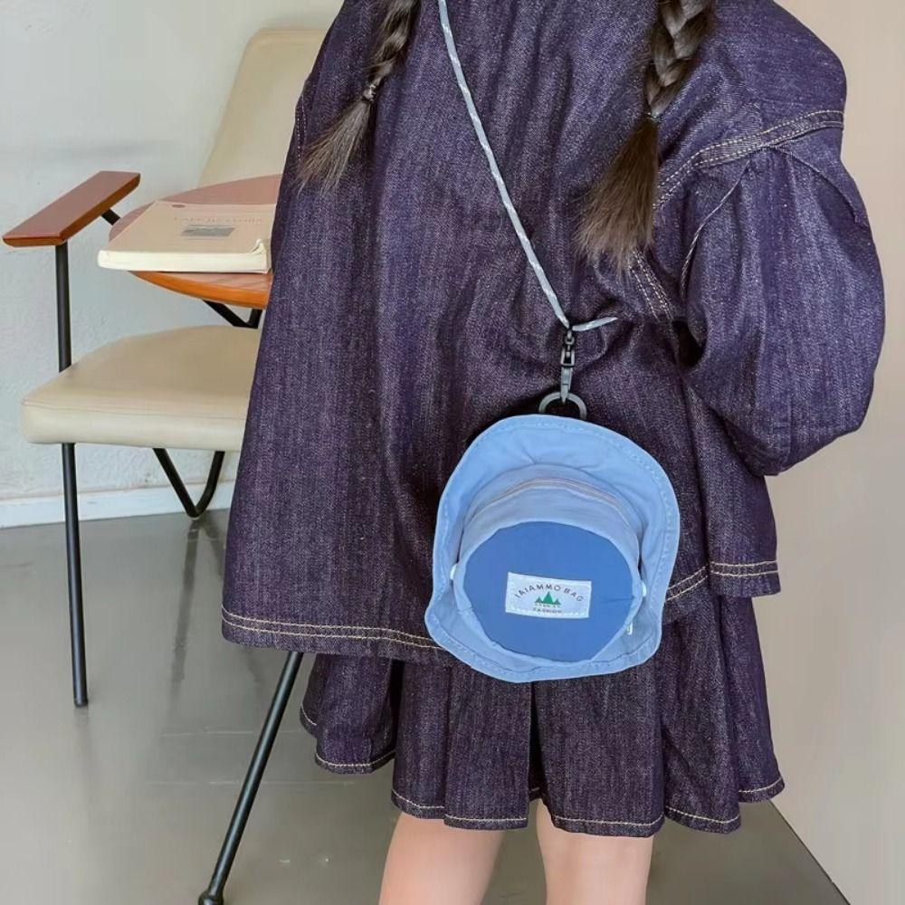 with Snap Button Children's Purse Adjustable Shoulder Bag for Kids Hat Shape Crossbody Bag  Outdoor