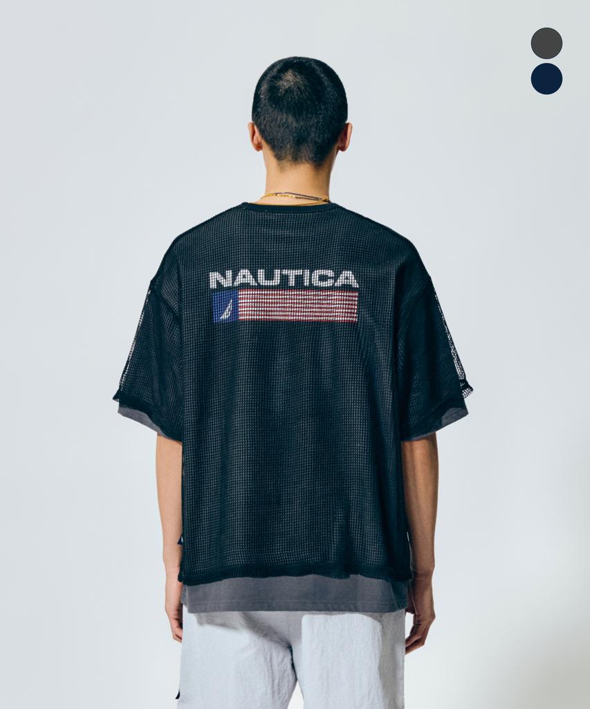 NAUTICA Mesh Layered T-Shirt (2 Colors) Nts5506