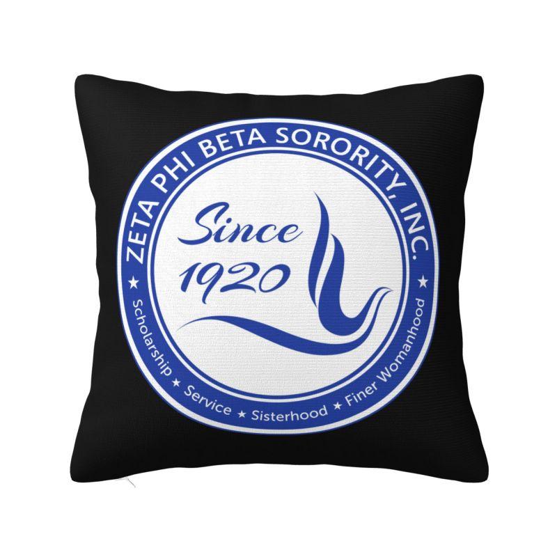 Nordischer Stil Zeta Phi Beta Kissenbezüge xcm Samt-Kissenhülle für Sofa Auto Quadratischer Kissenbezug Schlafzimmerdekoration