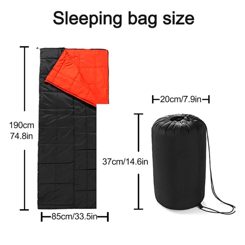 USB Heated Camping Sleeps Bag For Adults 4 Heat Zones Adjustable Hood Light Weight Polyester Outdoor Use