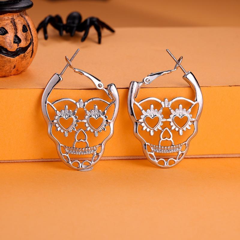 New Halloween Stud Earrings Combination Cartoon Funny Easter Earrings Set