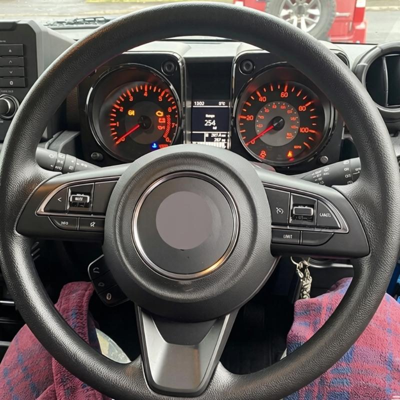 Interior Button Repair Steering Wheel Assembly Set with Separate Button Layout, Black ABS Housing, and Rear Lead Structure for Interior Trim Repair