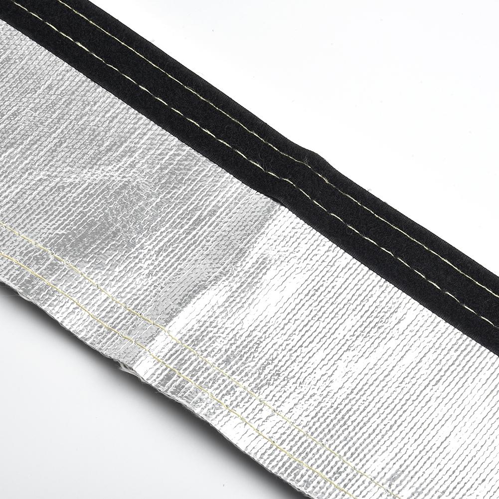 Insulated Hose Cover Wrap Wire Tubing Replacement Black+Silver Practical